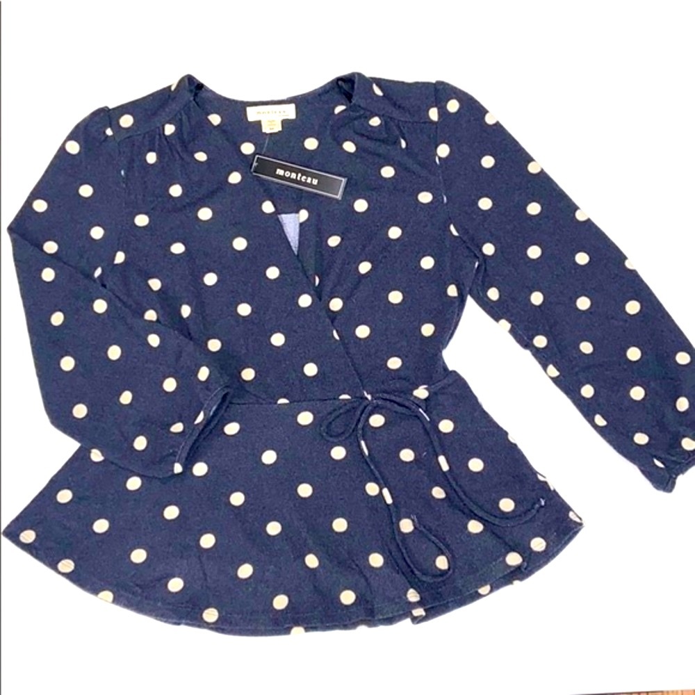 Polka dot Cotton blouse. NWT!